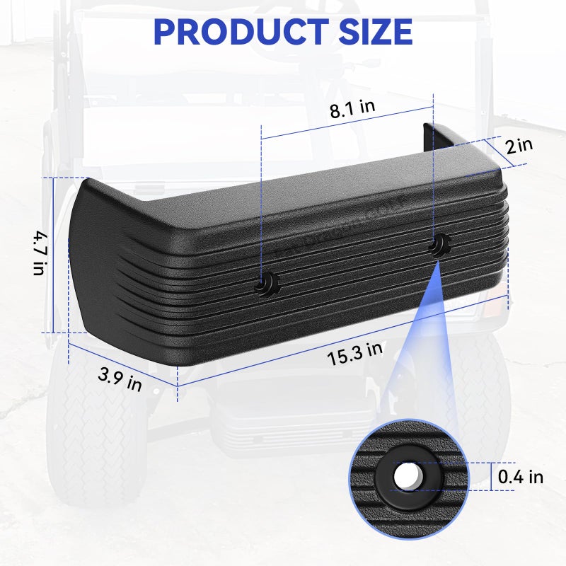 Panglong Golf Carts DS Front Bumper, Fits Club Car 1993-up Gas and Electric,1016868 - Image 5